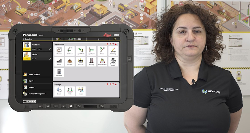 Leica iCON site v7.8 Profils en travers temporaires dans l'application de déblai/remblai